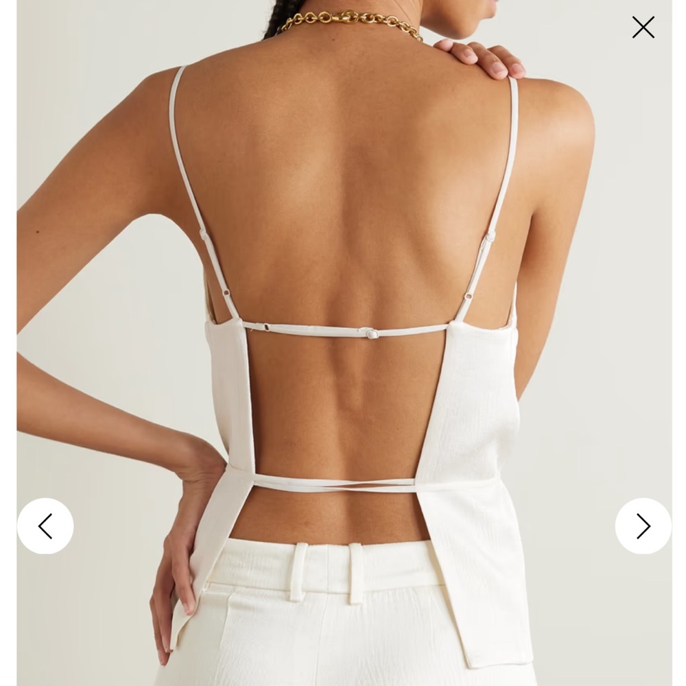 Joseph Cream Ribbed Sleeveless Camisole